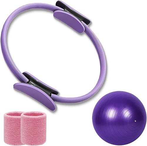 3 lü Set - Çember, Kol Bandı,Mini Pilates Topu