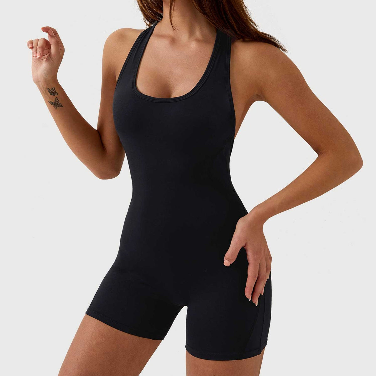 KIRA – Sırt Dekolteli Şort Tulum