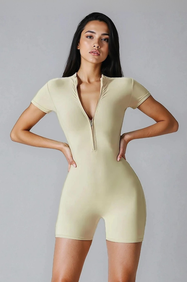 RAVIA – Kısa Kollu Şort Spor Tulum